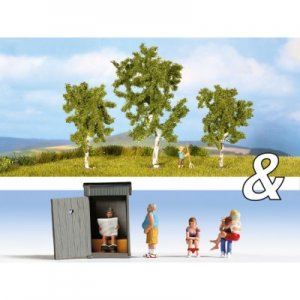 Noch Klogeschichten & Birken H0