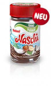 Nudossi Naschi ohne Palmöl 300 g im Glas 
