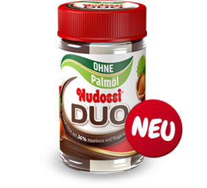 Nudossi DUO ohne Palmöl 300g im Glas 