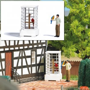 Busch Action Set: Vogelvoliere H0