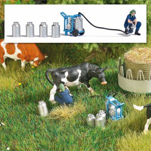 Busch Action set: Mobile Melkmaschine H0