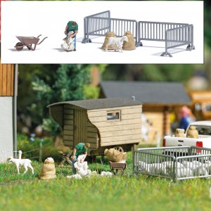 Busch Action Set: Schafschur H0