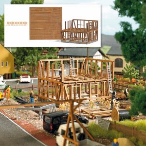 Busch fachwerkhaus im Bau H0