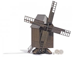 Busch Bockwindmühle H0