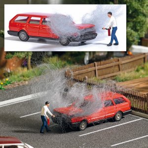 Busch Action Set: Motorbrand H0