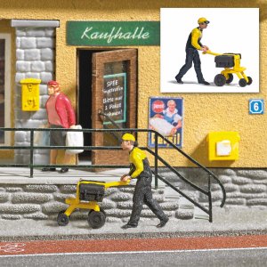 Busch Action Set: Postzstellung H0