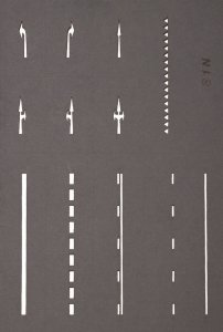 Noch Straßenmarkierungs-Schablonen N 