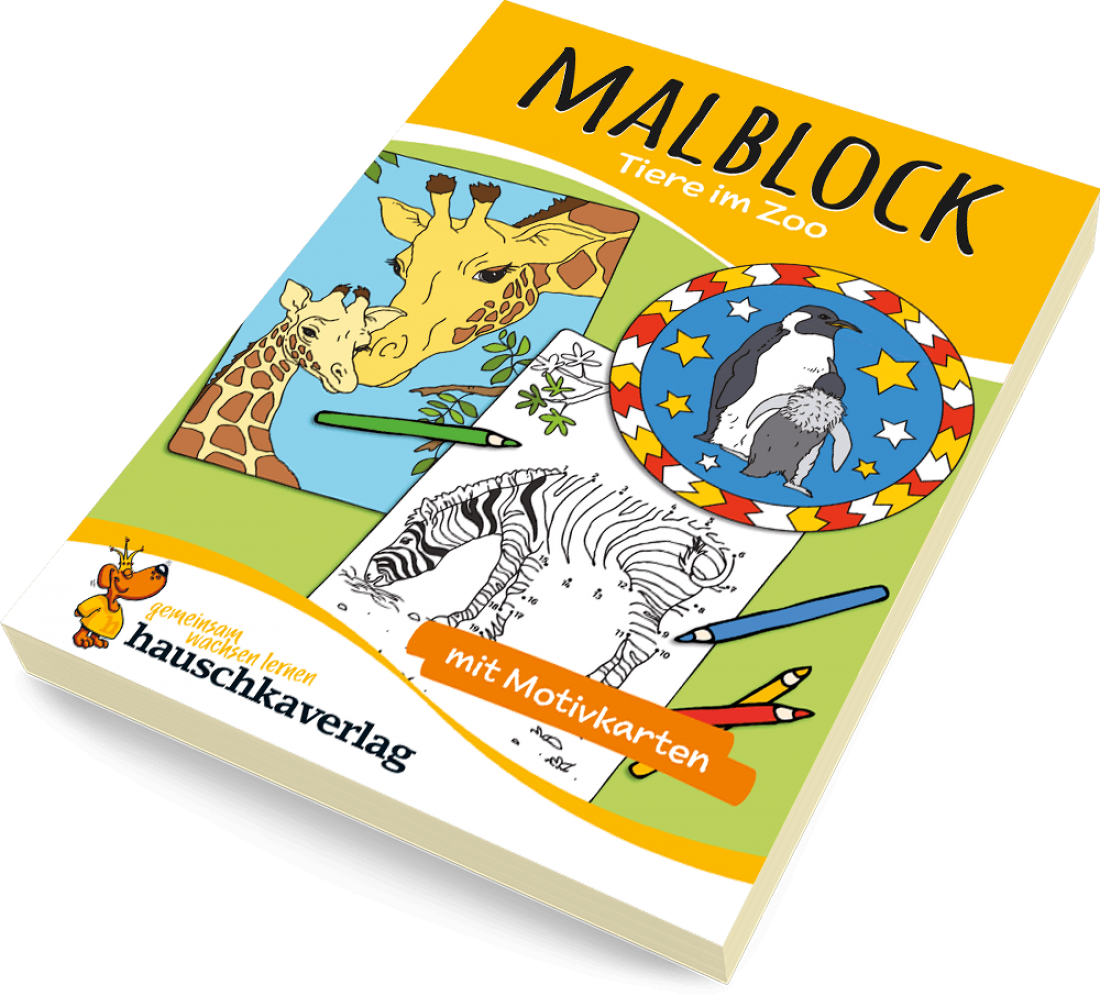 Hauschkaverlag Malblock Tiere im Zoo