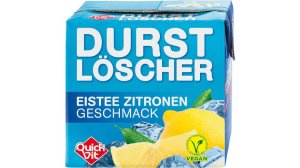 12x500ml QuickVit Durstlöscher Eistee Zitrone 6l