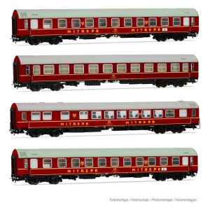 Rivarossi 4343 4-teiliger Set Personenwagen -Touristenexpress- DR